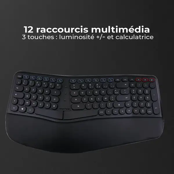 AD ADVANCE Smart Ergo Combo · Pack de teclado y ratón inalámbrico ergonómico — vista 4