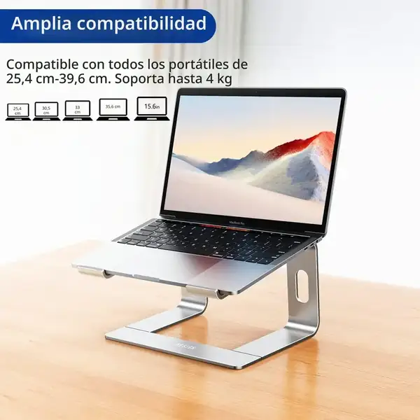 BESIGN LS03S · Soporte elevador de aluminio para portátil — vista 3