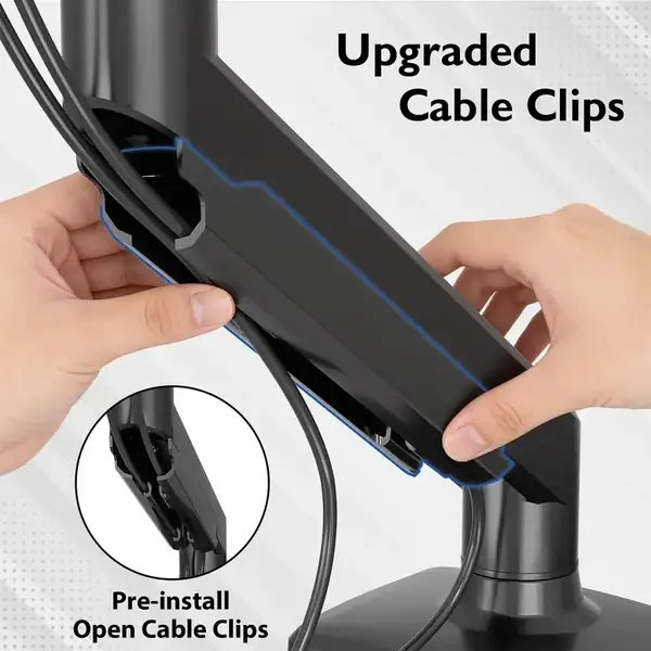 BONTEC · Brazo para dos monitores con resorte de gas, 13-32 pulgadas — vista 6