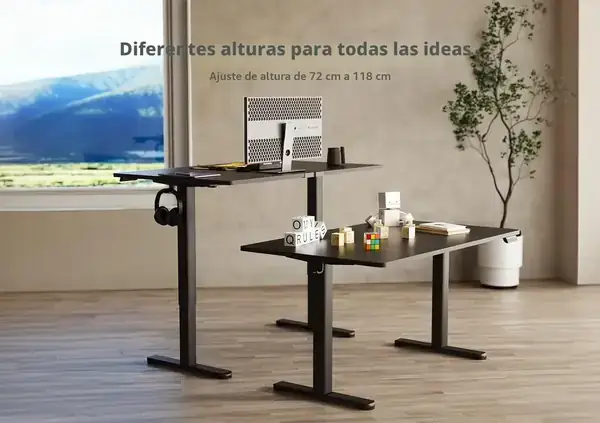 Claiks · Escritorio elevable eléctrico con memoria y gestión de cables — vista 4