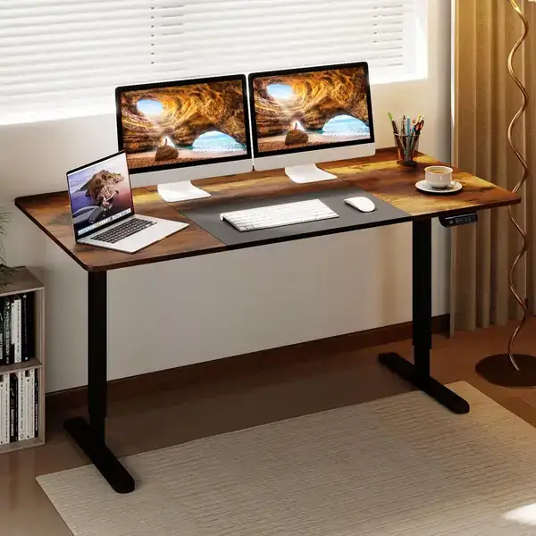 COSTWAY · Escritorio elevable 140 × 70 cm con bloqueo infantil — vista 2