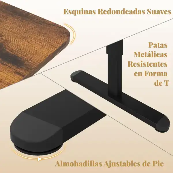 COSTWAY · Escritorio elevable 140 × 70 cm con bloqueo infantil — vista 4