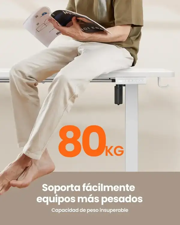 ErGear ESD86W · Escritorio elevable eléctrico 120 × 60 cm — vista 6
