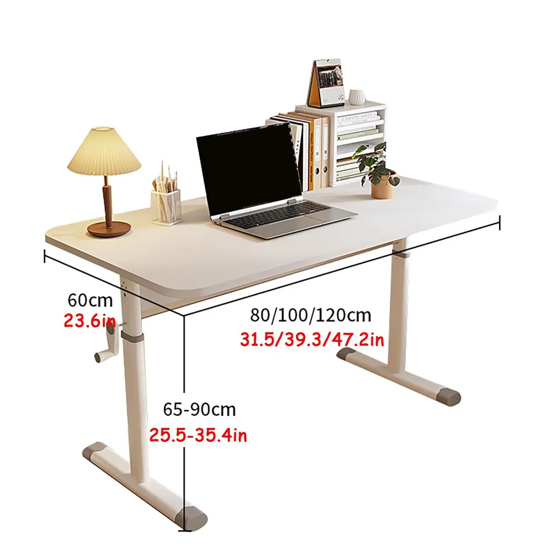 Generic · Escritorio de pie de elevación manual, altura 65-90 cm — vista 2