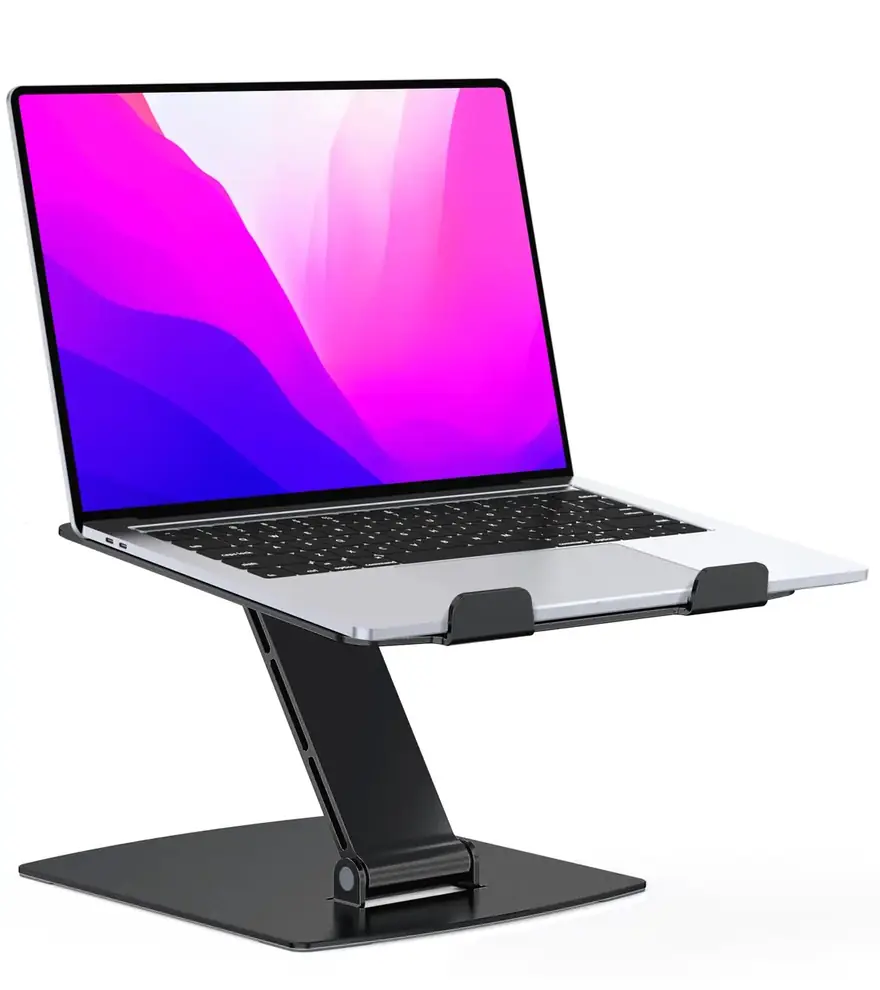 Glangeh · Soporte de portátil plegable con estructura en Z de un solo poste