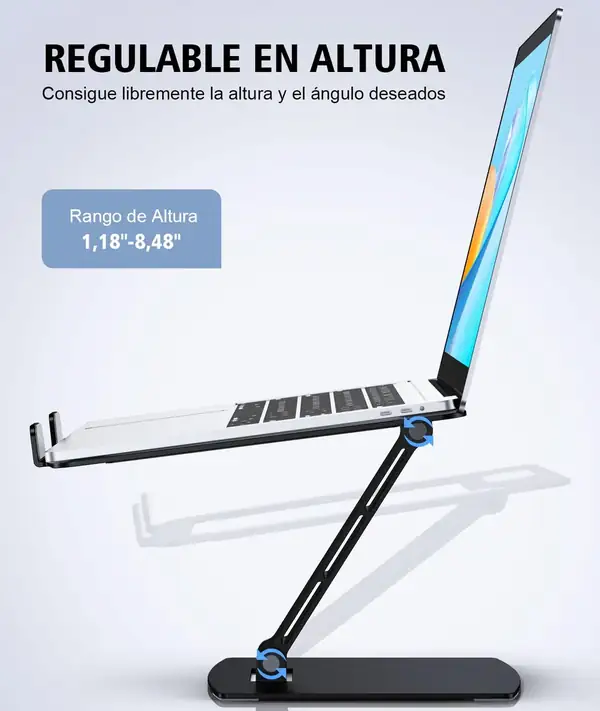 Glangeh · Soporte de portátil plegable con estructura en Z de un solo poste — vista 2