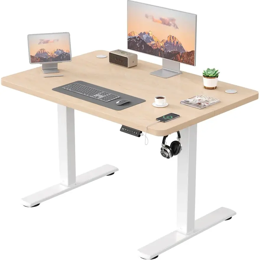 JUMMICO · Escritorio elevable eléctrico 100 × 60 cm con puerto USB