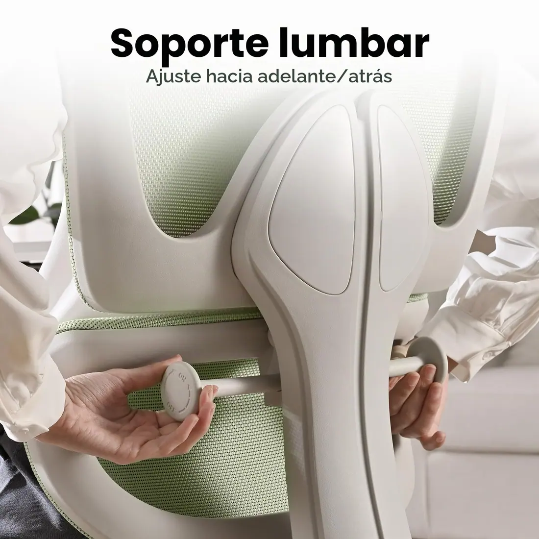 MUSSO · E600 SE, silla ergonómica con reposapiés y lumbar adaptativo — vista 4