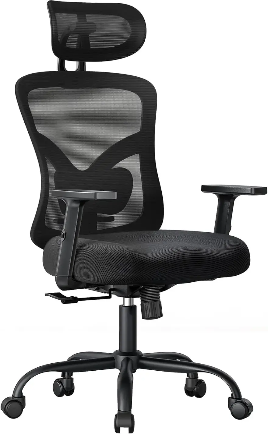 NOBLEWELL · Silla ergonómica con reposacabezas 2D y asiento acolchado