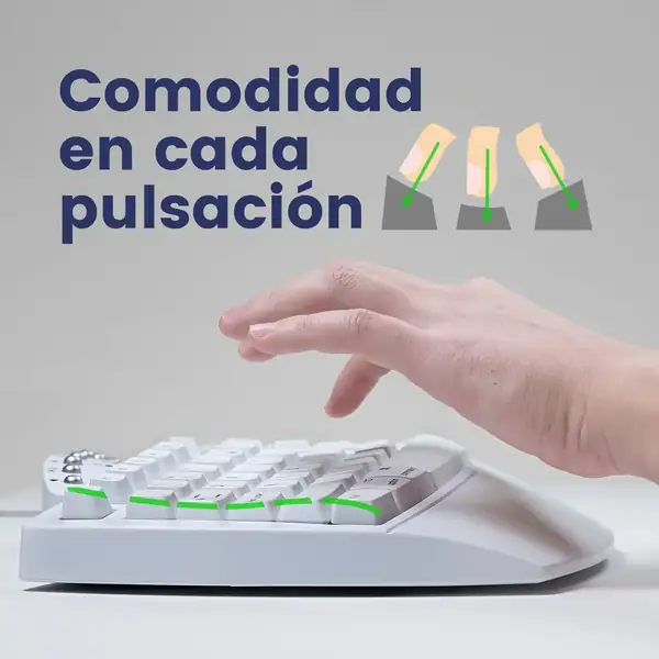Perixx PERIBOARD-512 · Teclado ergonómico dividido con cable USB — vista 2