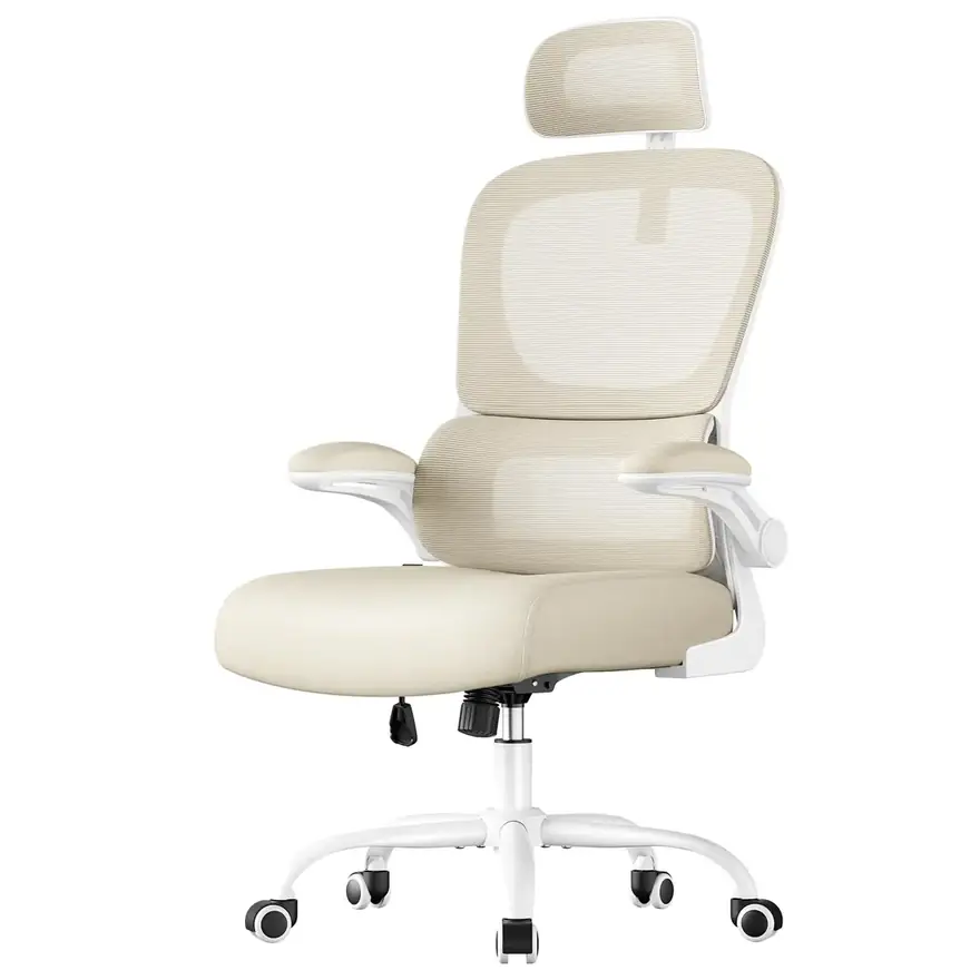 SONGMICS OBN041 · Silla de oficina de malla con asiento de 8 cm