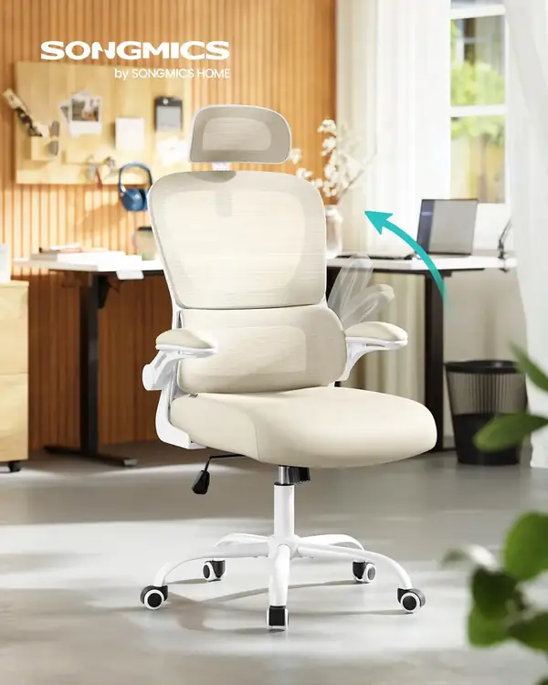SONGMICS OBN041 · Silla de oficina de malla con asiento de 8 cm — vista 2