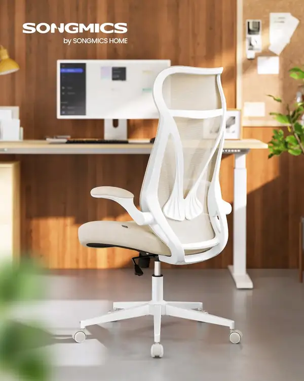 SONGMICS OBN088 · Silla giratoria con respaldo en S de 70 cm — vista 2