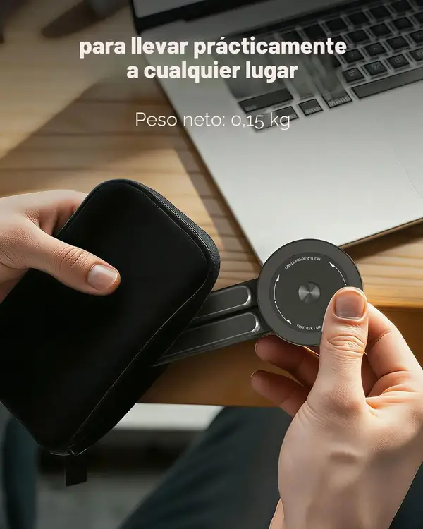 SupeDesk · Soporte plegable 3 en 1 para portátil, tableta y móvil — vista 4
