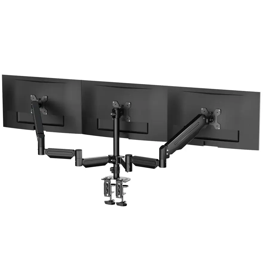 suptek MD8003 · Soporte de tres monitores con resorte de gas
