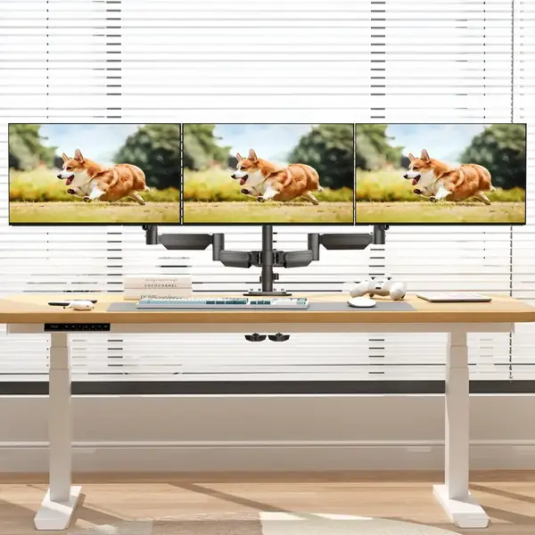 suptek MD8003 · Soporte de tres monitores con resorte de gas — vista 4