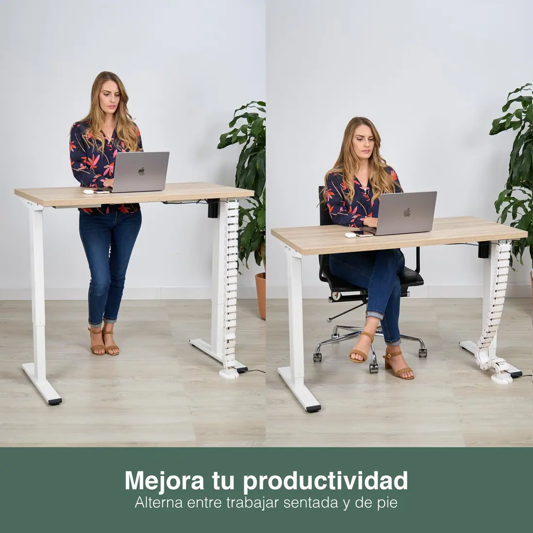 Tablakala · Escritorio elevable eléctrico 140 × 70 cm de fabricación española — vista 4