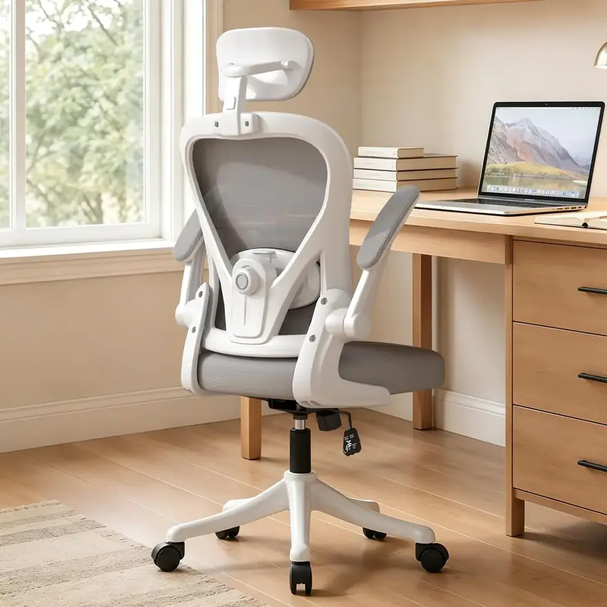 WXJHL · Silla ergonómica con lumbar y reposacabezas regulables